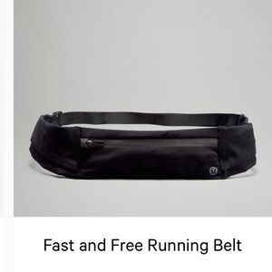 lululemon athletica Black Belt Bag Sleek Design Water-Resistant